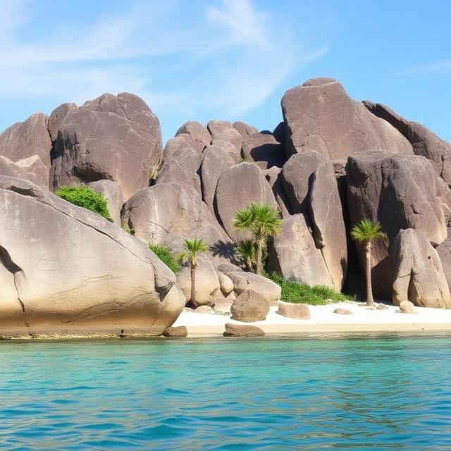 Gili Trawangan Rocky Coastal Areas
