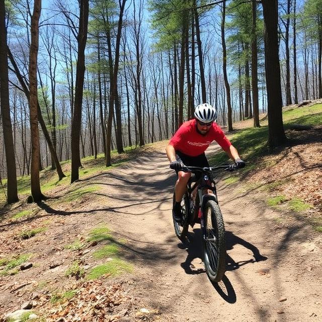 Mountain Biking on 11+ Miles of Trails