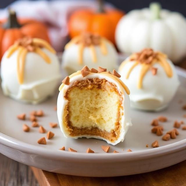 Pumpkin Spice Cheesecake Bombs