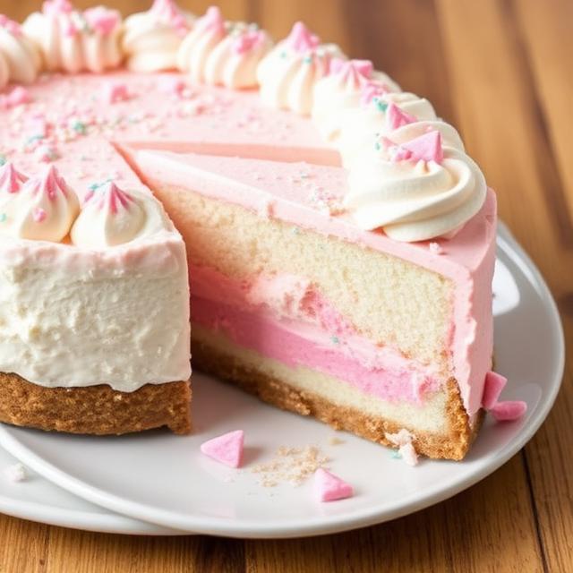 Cotton Candy Cheesecake