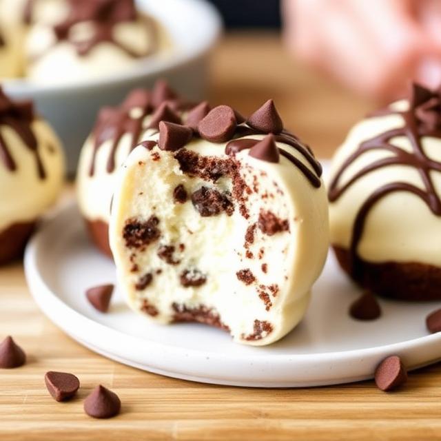 Chocolate Chip Cheesecake Bombs