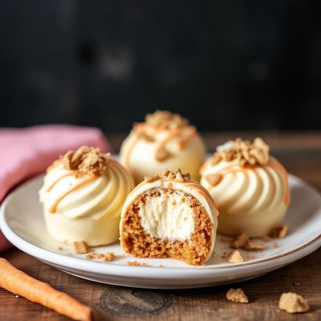 Carrot Cake Cheesecake Bombs