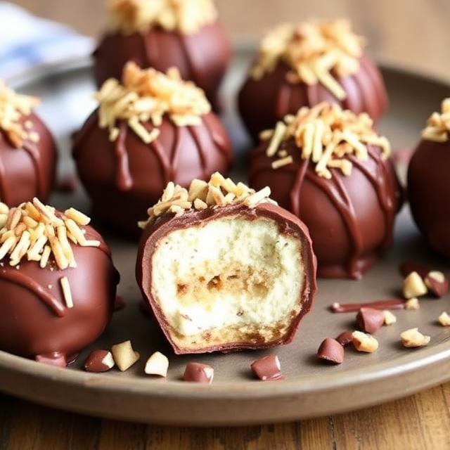 Snickers Cheesecake Bombs