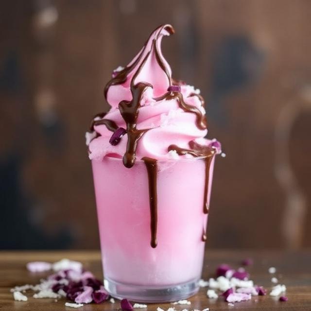 Chocolate Drizzle Cotton Candy