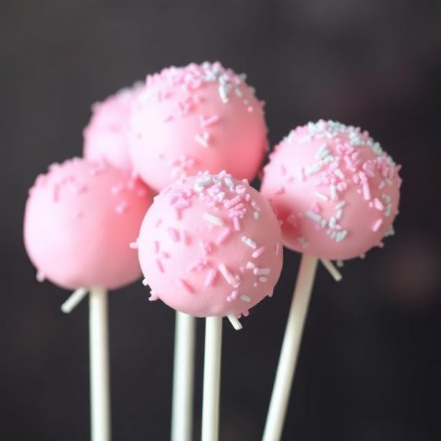 Cotton Candy Cake Pops