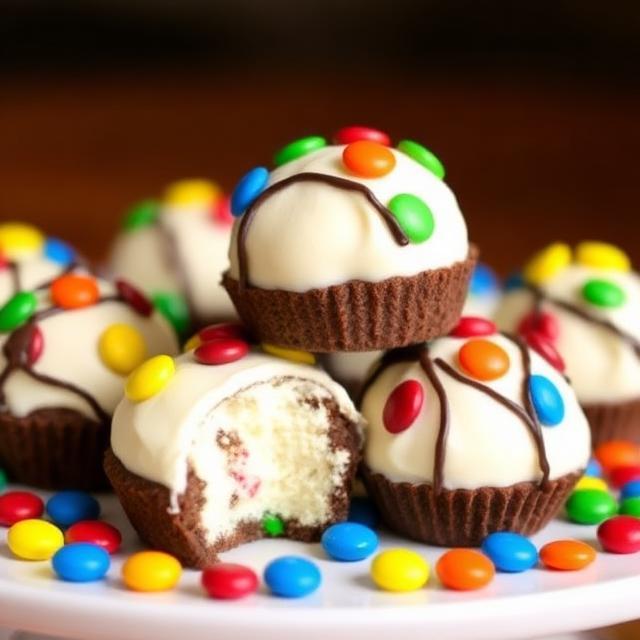 Toffee Crunch Cheesecake Bombs