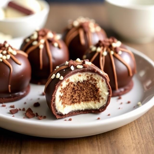 Triple Chocolate Cheesecake Bombs