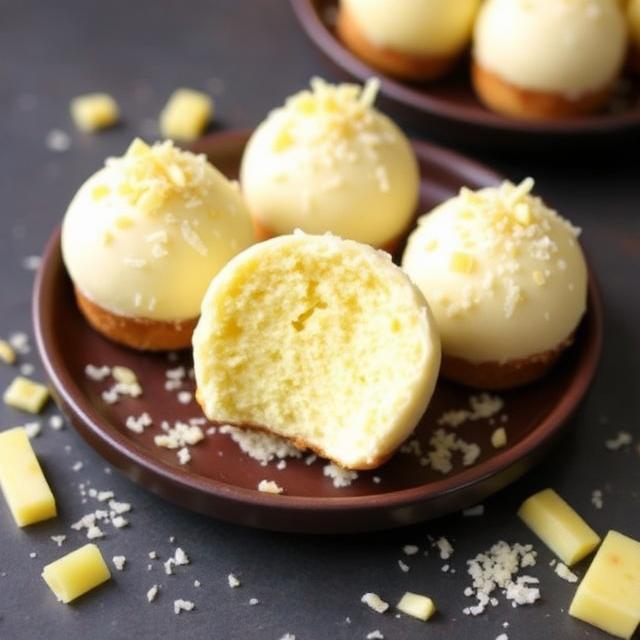 Pineapple Coconut Cheesecake Bombs