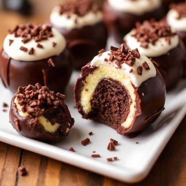 Mint Chocolate Cheesecake Bombs