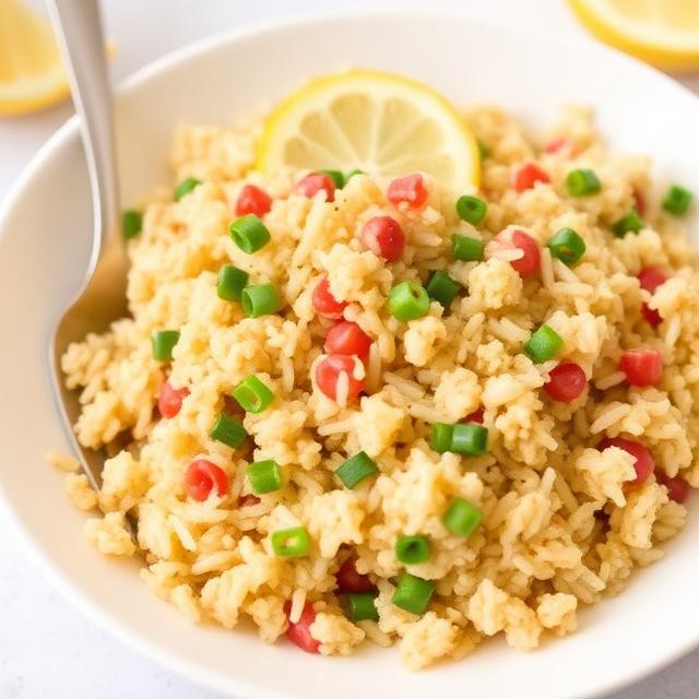 Lemon Garlic Brown Rice