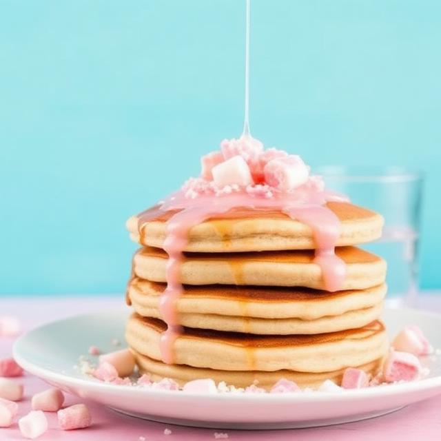 Cotton Candy Pancakes