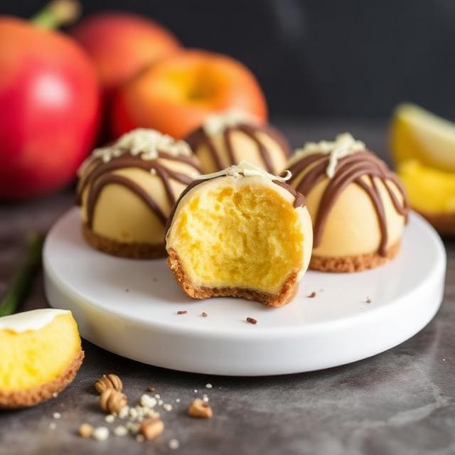 Mango Cheesecake Bombs