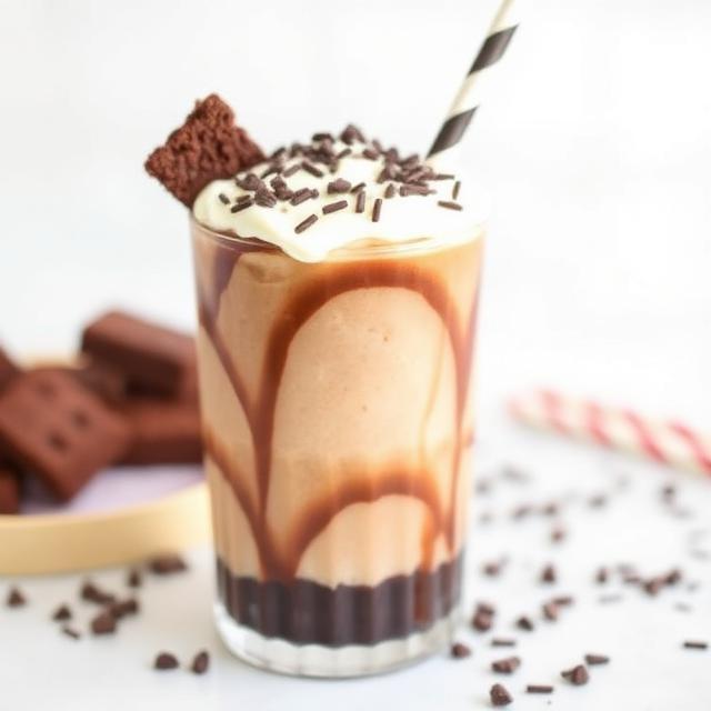 Brownie Cheesecake Milkshake