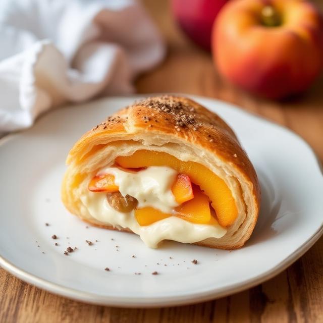 Peach Cream Croissant