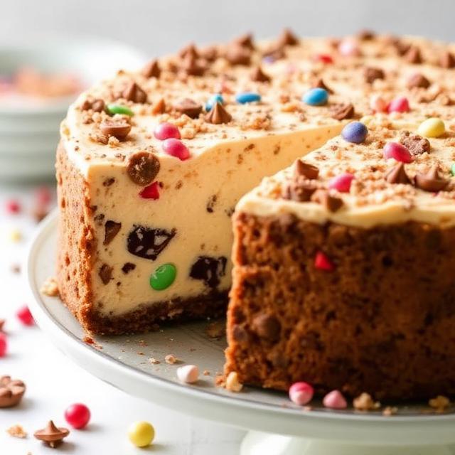 Cookie Dough Candy Cheesecake