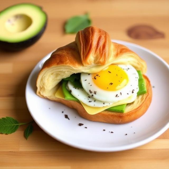 Avocado, Egg & Cheese Croissant