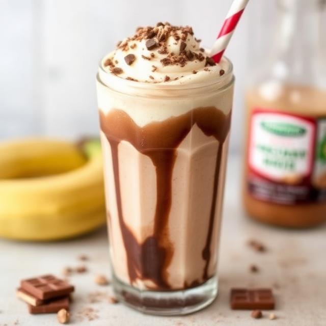 Chocolate Peanut Butter Cheesecake Frappé