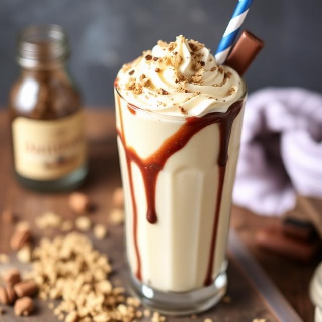 Snickers Cheesecake Milkshake