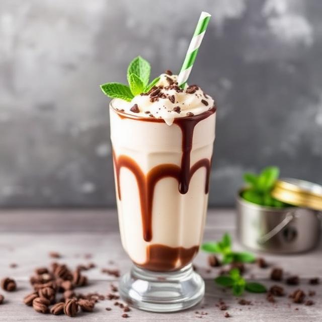 Mint Chocolate Cheesecake Milkshake