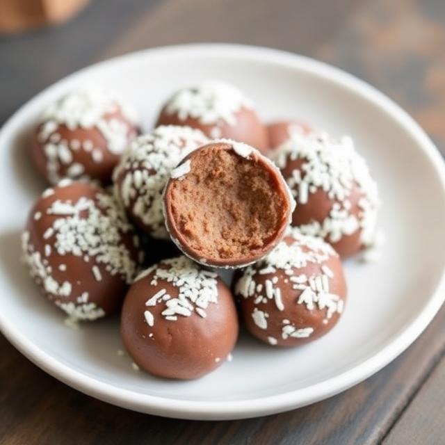 Mocha Greek Yogurt Balls