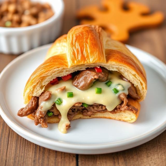 Philly Cheesesteak Croissant