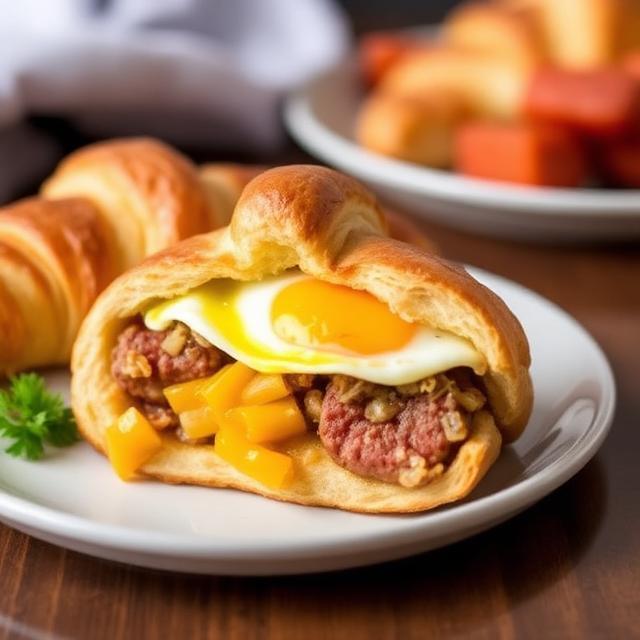 Sausage & Egg Breakfast Croissant