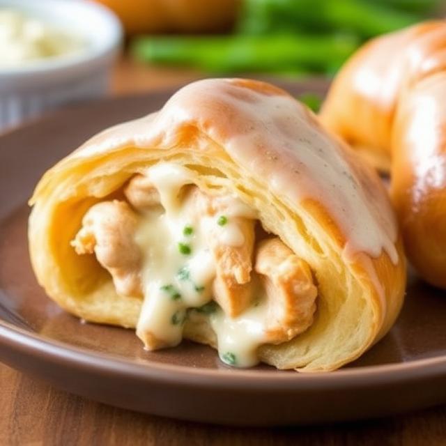 Chicken Alfredo Croissant