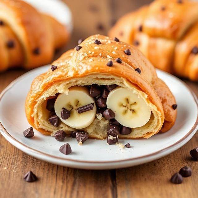 Banana Chocolate Chip Croissant