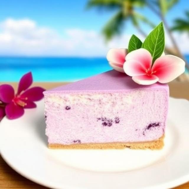 Ube Cheesecake Hawaiian Style