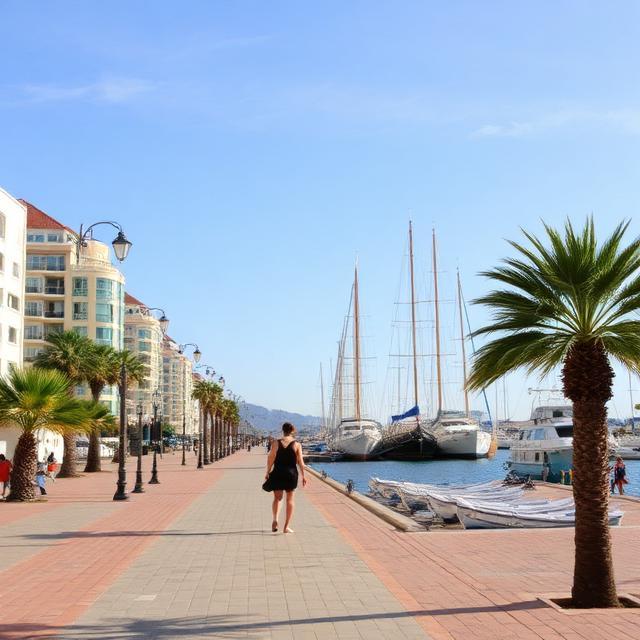 Walk Along Port Vell Harbor