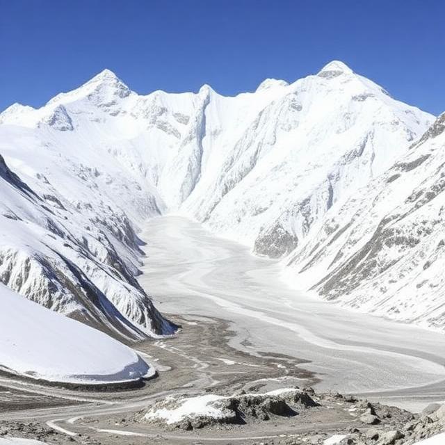 Siachen Glacier Approaches — Karakoram-