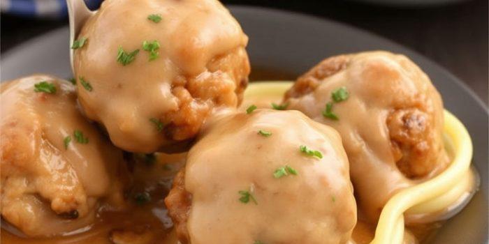 Mushroom Swiss Meatballs