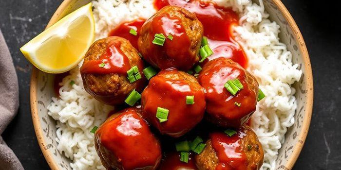 Korean Gochujang Meatballs
