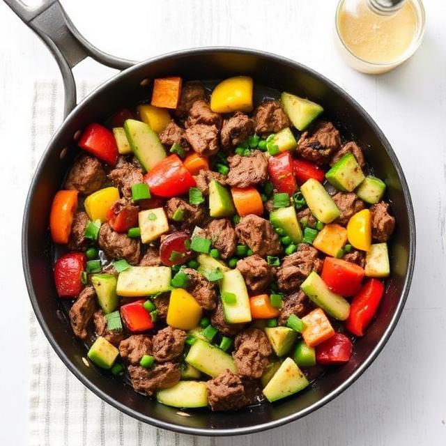 Mediterranean Beef and Vegetable Skillet
