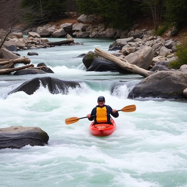 Class V Whitewater Kayaking in the Grand Teton Mountains