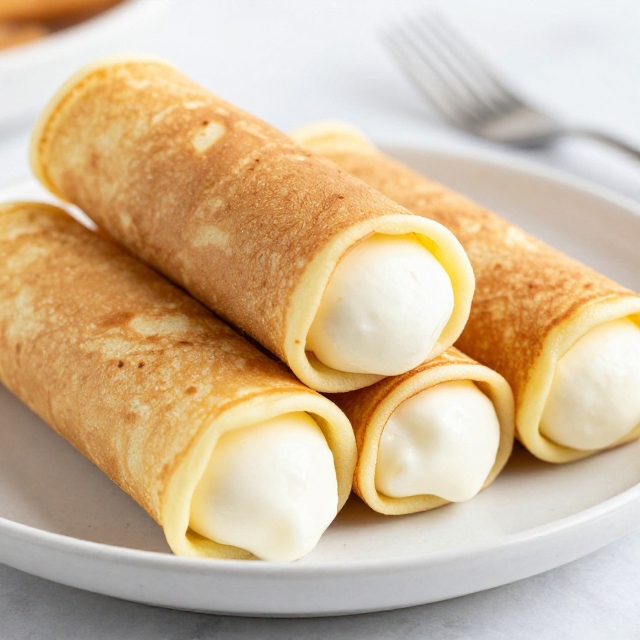 Coconut Yogurt Pancake Rolls