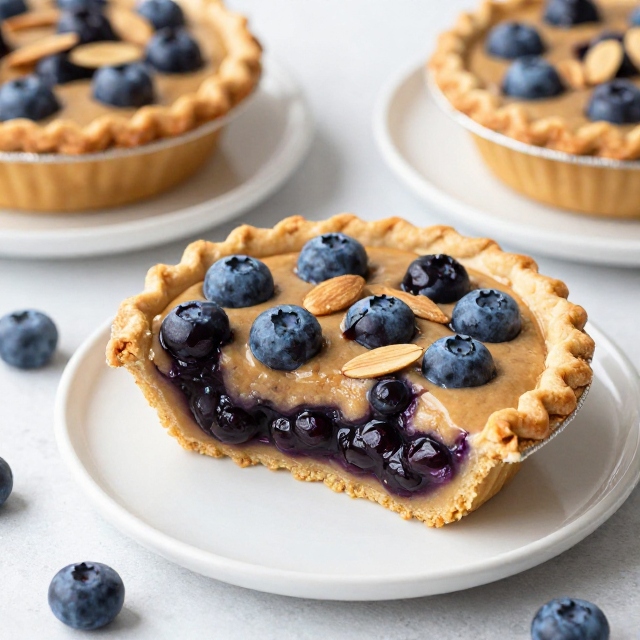 Blueberry Almond Butter Pies