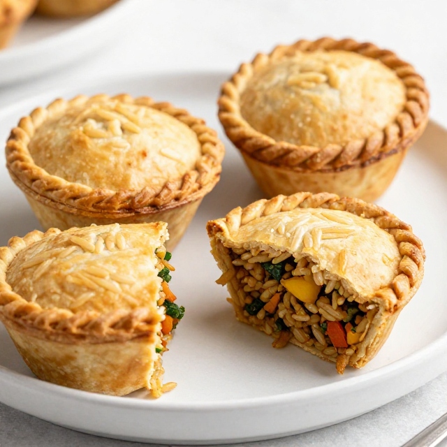 Brown Rice & Veggie Savory Pies