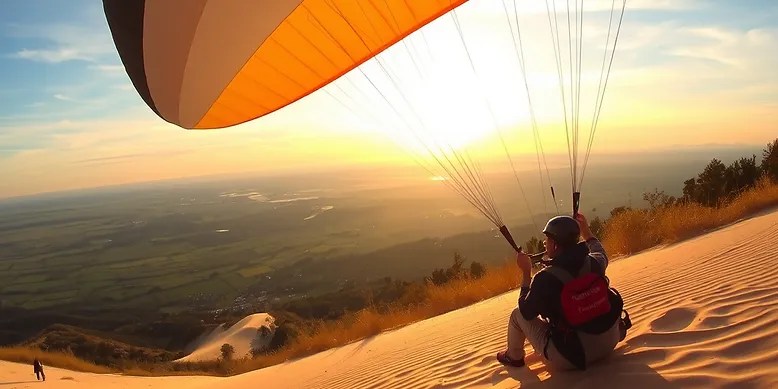 Paragliding at Dune de Pilat